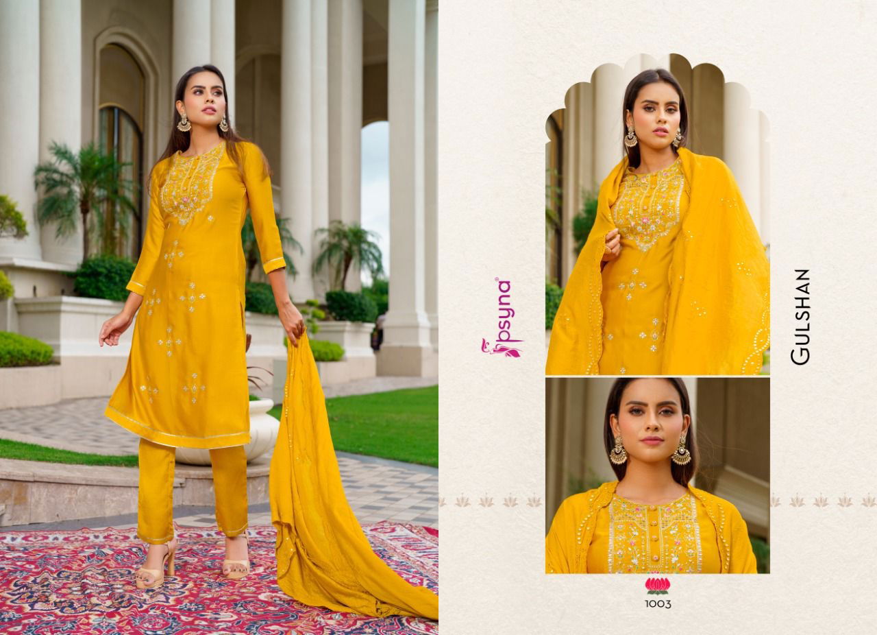 Psyna Gulshan Fancy Ethnic Wear Wholesale Readymade Salwar Suits Catalog